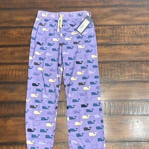 Vineyard Vines Purple Whale Print Sleep Pants